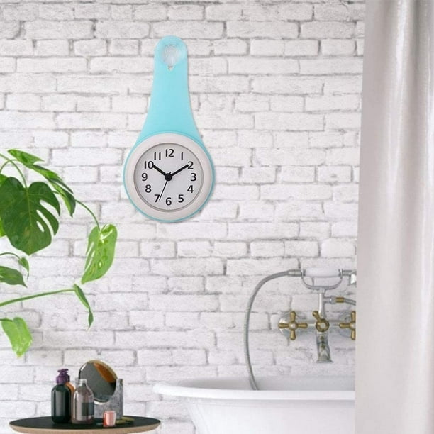 1 reloj de baño, reloj de ducha, reloj de pared, reloj de pared de baño,  reloj de cuerda para ducha, reloj de cuerda, reloj digital pequeño, reloj  de pared de cocina JM