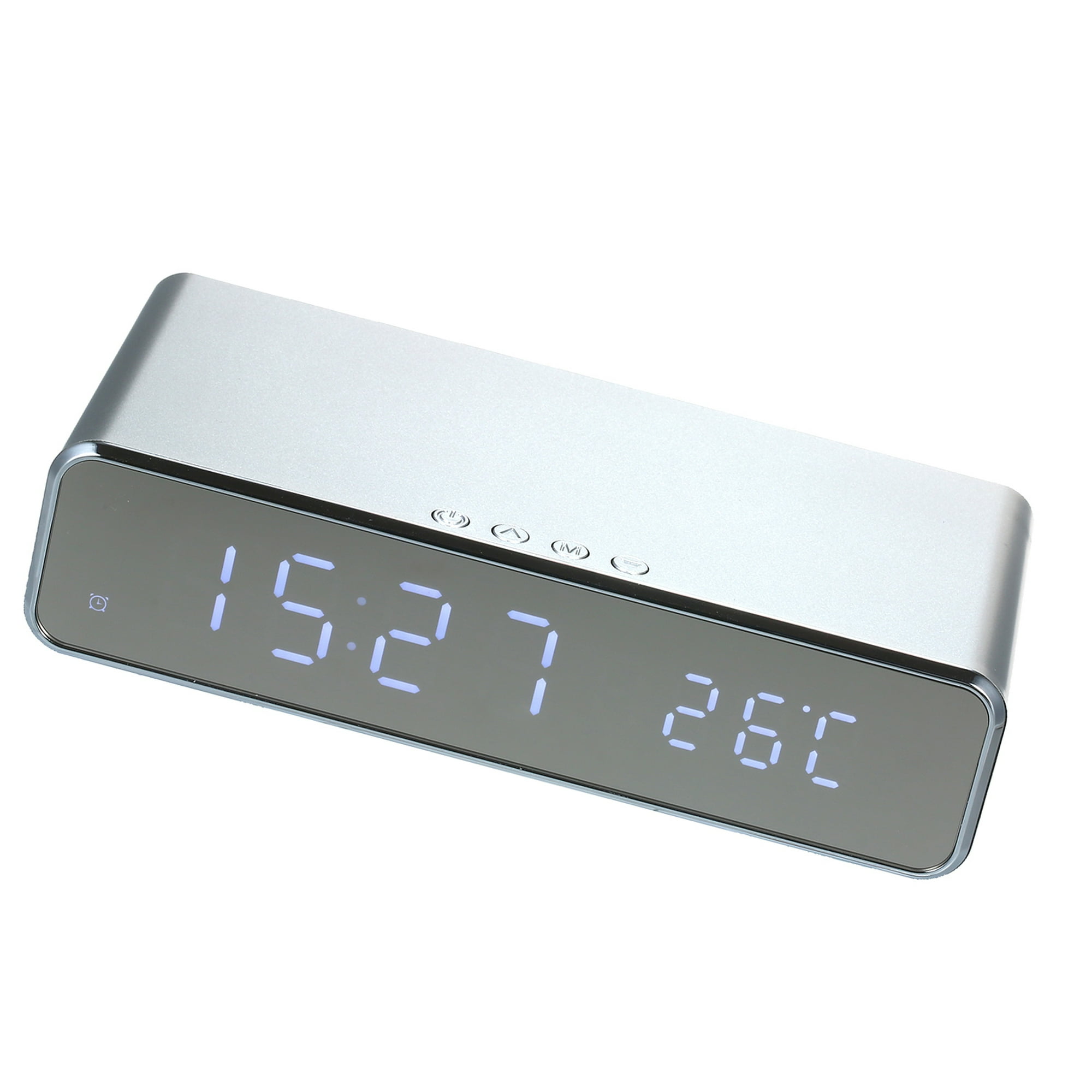 Reloj Despertador Smart C/cargador Inalámbrico, Temperatura Color