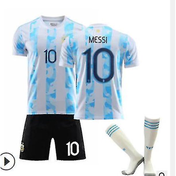 Nuevo 21/22 Home Kits de fútbol para niños Camiseta de tiras