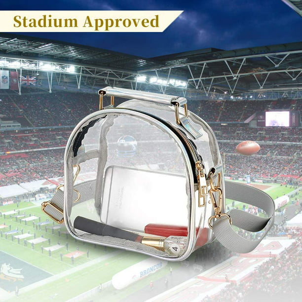 Bolso transparente para mujer, bolso transparente aprobado por el estadio, bolso  transparente transparente (plata) Sincero Hogar