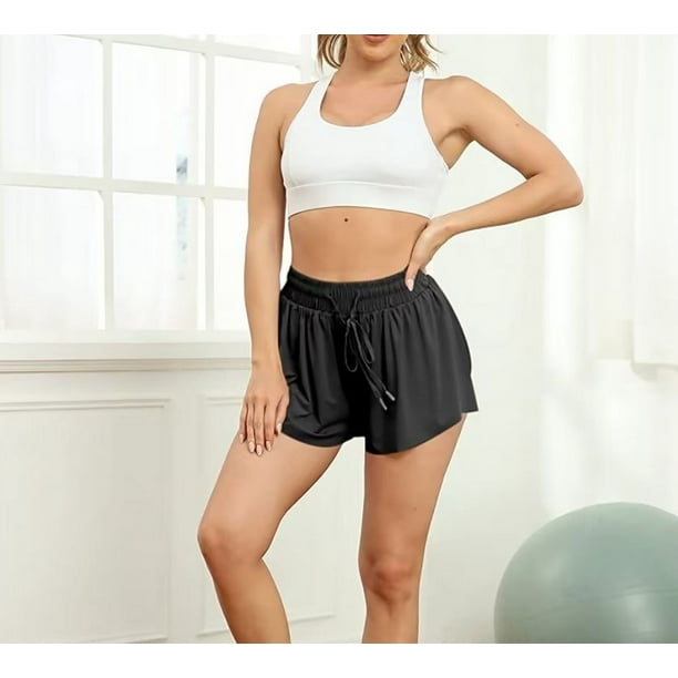Pantalones cortos deportivos de Yoga para mujer, Shorts de LICRA