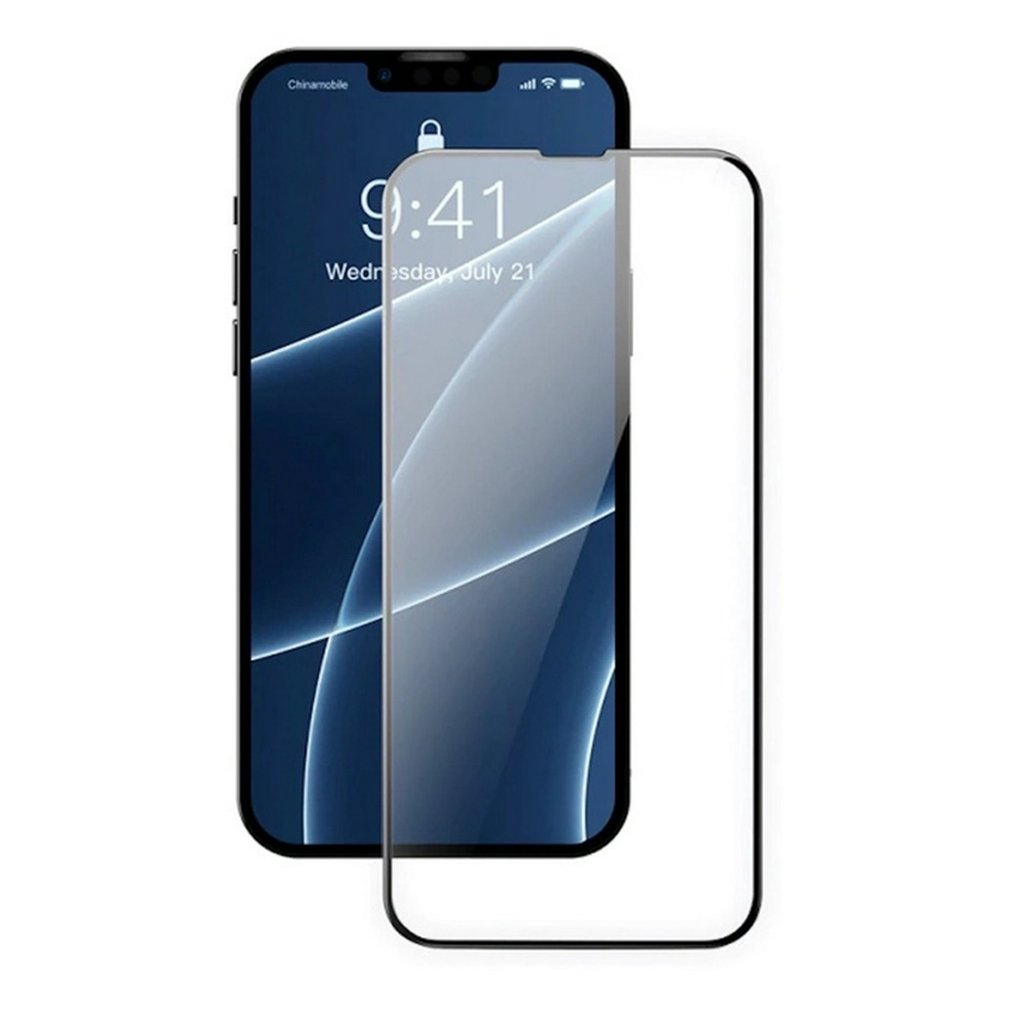  Belkin Paquete de 2 protectores de pantalla para iPhone 13 Mini,  vidrio templado, fácil aplicación sin burbujas con calcomanías guía  incluidas : Celulares y Accesorios