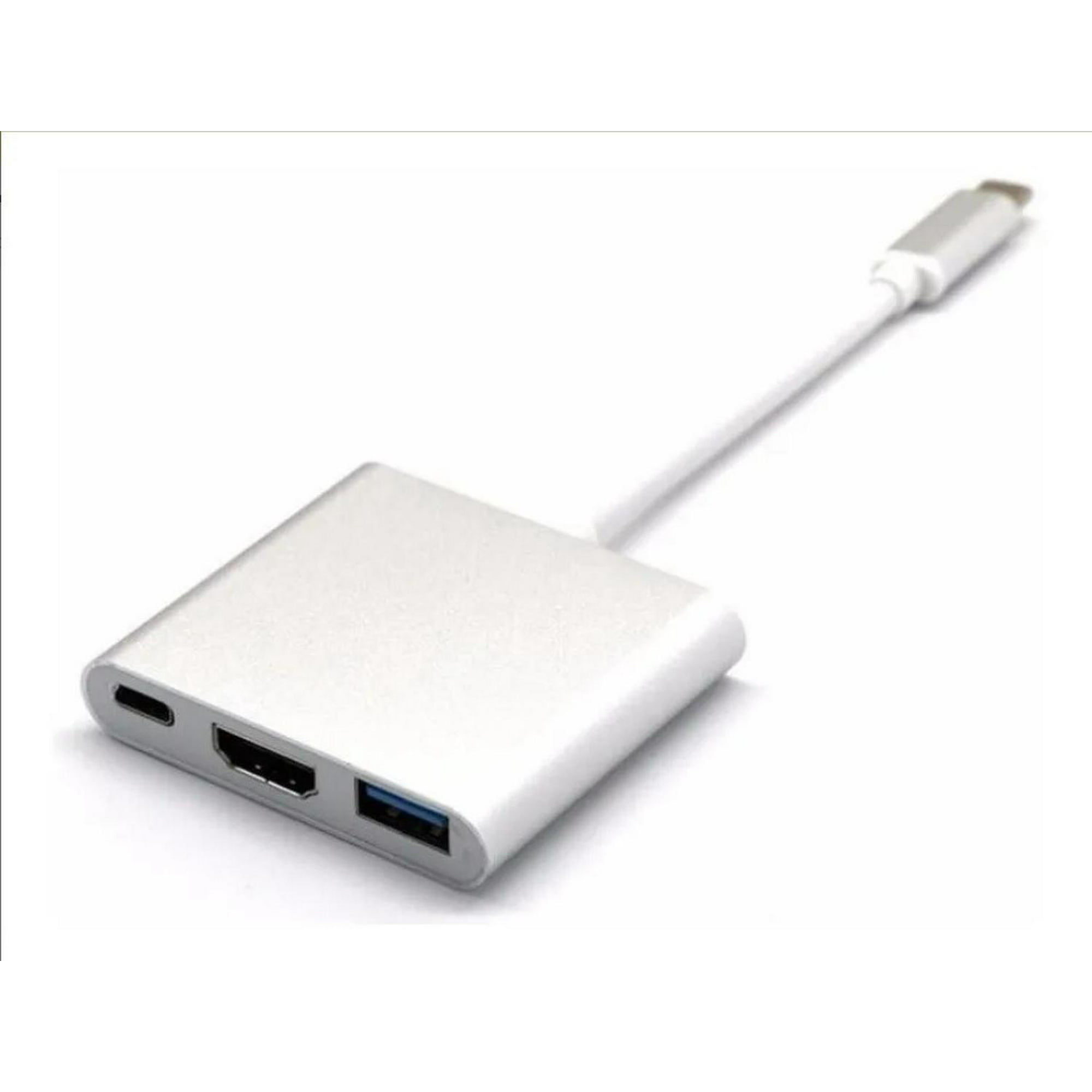 Pack Adaptador 4 en 1 USB C a HDMI 4K VGA USB 3.0 PD Carga y Cable
