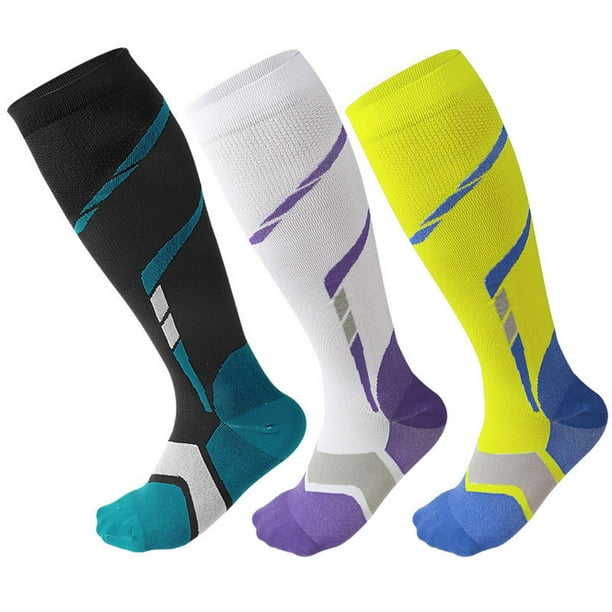 1 o 3 pares de calcetines de compresión deportivos hasta la rodilla