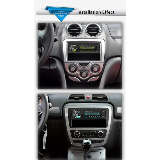 Reproductor de MP3 estéreo para automóvil con de 12 V, receptor de radio  Llamadas con Micrófono incorporado Soporte / FM CUTICAT Reproductor de CD  Bluetooth para coche