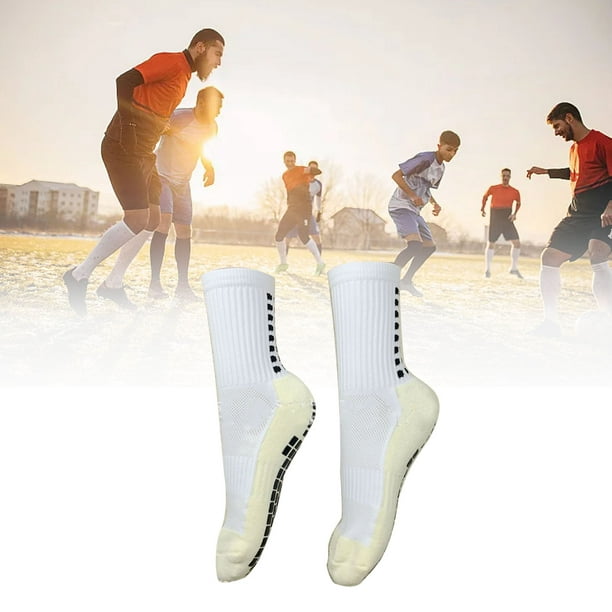 Calcetines medios antideslizantes, 1 par de calcetines de fútbol