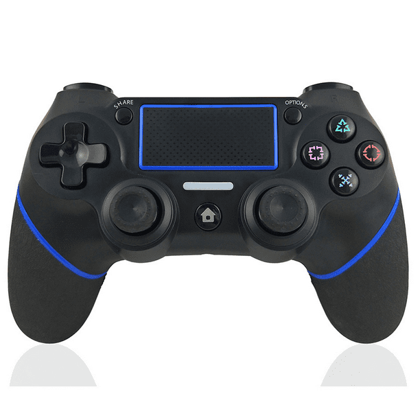 Control Ps4 Pc Bluetooth Azul y Negro Inalámbrico Play Four