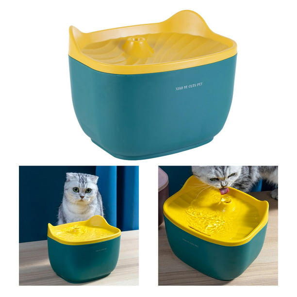 Fuente de agua para 2.6L Sensor de movimiento de agua para perros  domésticos para mascotas Tazón par Gloria Cuenco de bebida para gatos
