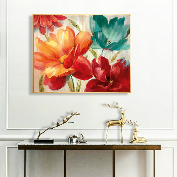 Cuadros Decorativos Color flor pintura al óleo por números Kit DIY dibujo  imagen para adultos decoración del hogar Ndcxsfigh Nuevos Originales