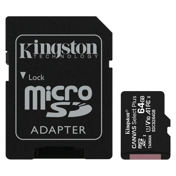 micro sd kingston canvas select plus 100r a1 c10 64gb adp