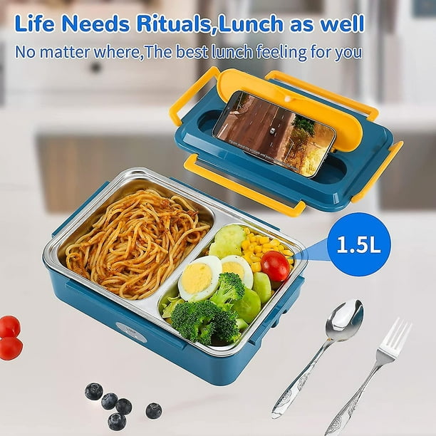 Caja de almuerzo eléctrica con calentador de comida portátil con