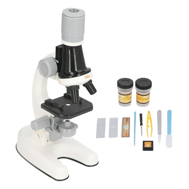 Microscopio con luz LED y amplificación de 400x y 1200x para estudiantes  principiantes de Sunnimix
