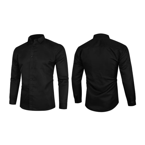 Essentials - Camisa de franela de ajuste regular, manga larga, dos  bolsillos, para hombre, color negro/burdeos, a cuadros, talla mediana :  Precio Guatemala