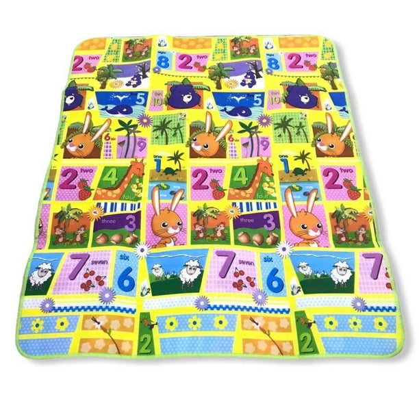 Little Grape Land Tapete de juego para bebé para piso, tapete para el  tiempo boca abajo, con temática de mapache recién nacido, tapete de juego  de