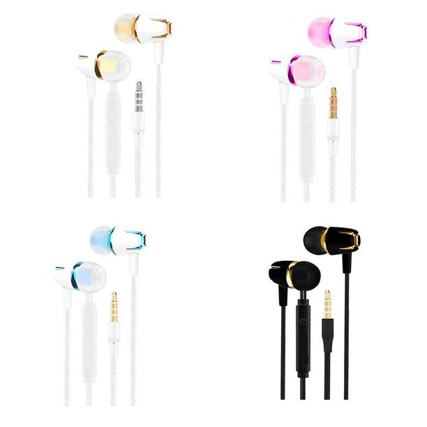 sweethay Auriculares con cable de 3,5 mm Auriculares portátiles de cable  largo Auriculares para correr Teléfono inteligente Llamadas Audio  Auriculares Type1 NO1