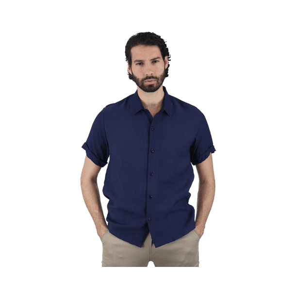 Camisa de manga corta con textura para hombre marca Rams Cottons modelo ...