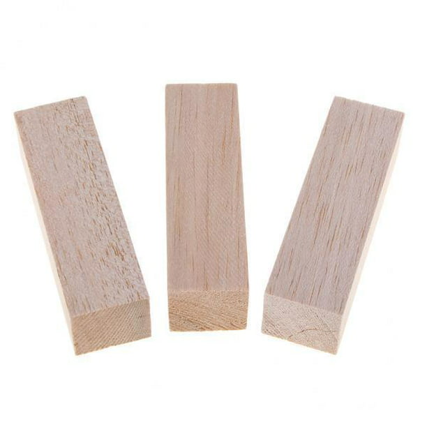 Bloques De Madera Balsa De 2x3/5 Piezas, Materiales De Trabajo De Madera  Para Manualidades De Modela Sunnimix Bloque de madera de balsa