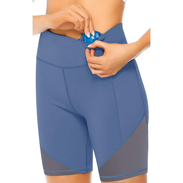 Short Licra Pretina Alta Mujer Dama Deportivo Unitalla, Entrenamiento,  Pantalones Cortos (Azul Marino) : : Ropa, Zapatos y Accesorios