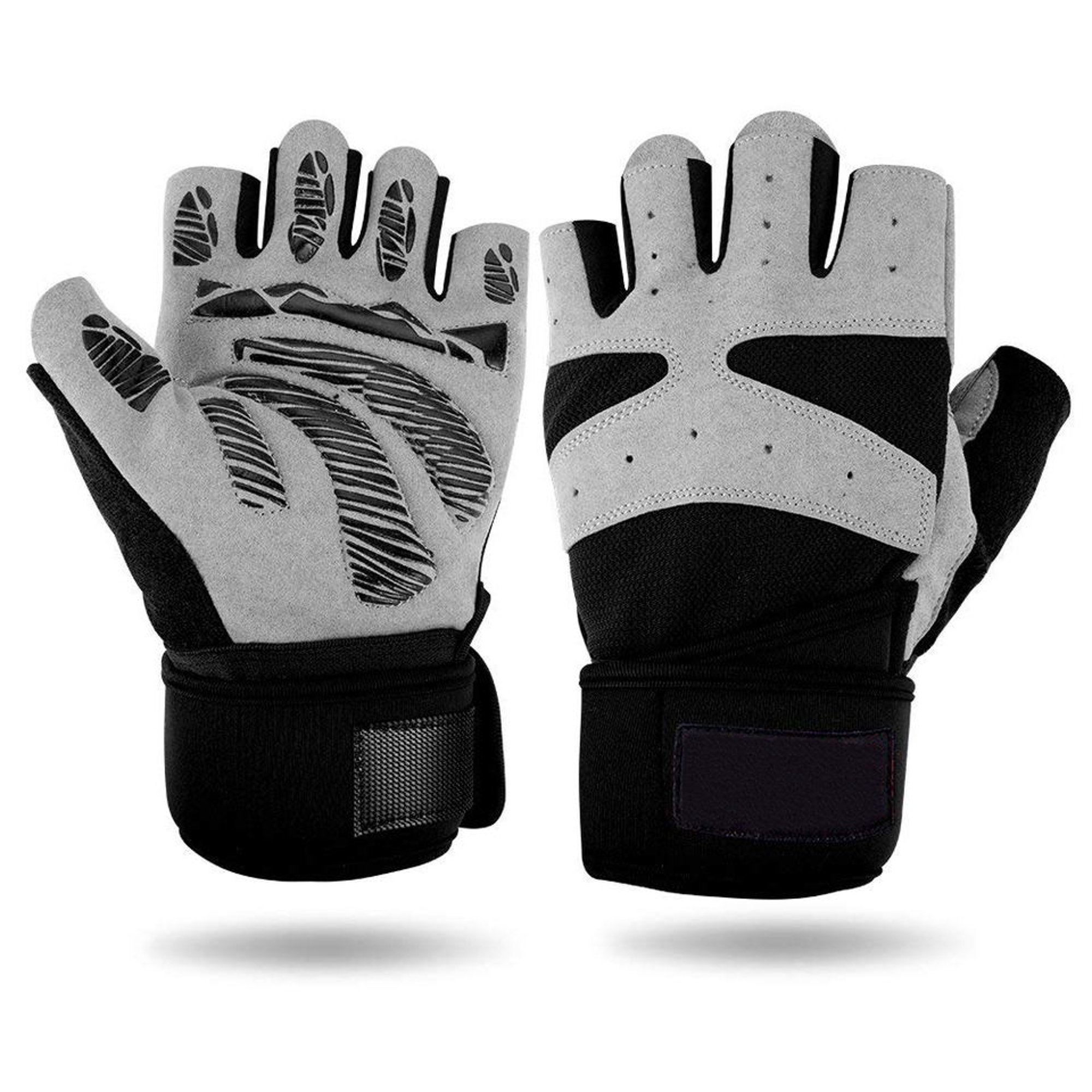 Guantes de ciclismo para hombres y mujeres con almohadilla absorbente de  golpes, agarre extra, ajuste flexible y cómodo, peso ligero, guantes