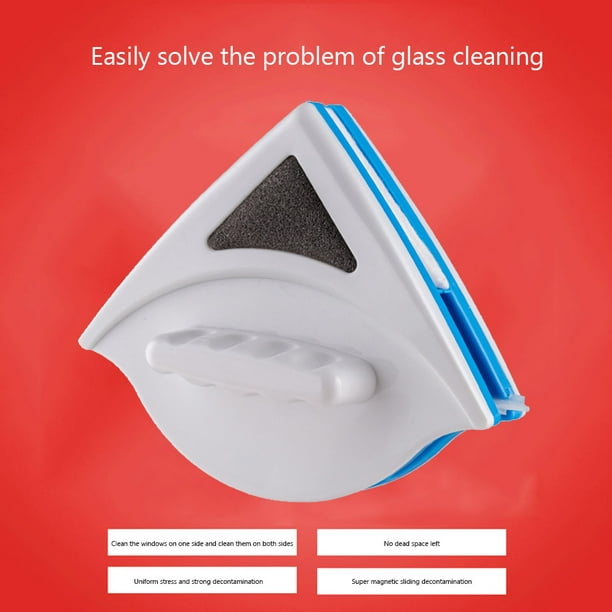 Cepillo magnético de limpieza de ventanas de doble cara de 15-24 mm,  herramienta de limpieza