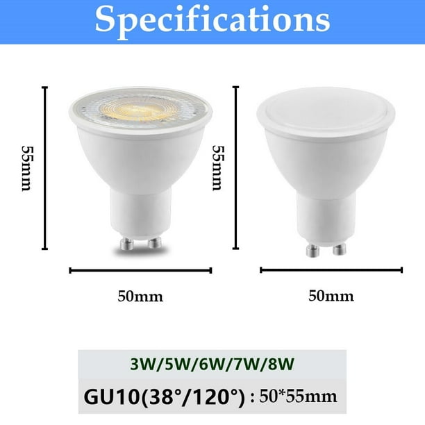 Bombilla LED reflectora luz cálida (10W). F.Bright LED 