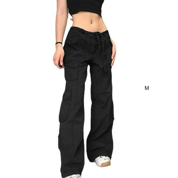 Pantalones Cargo para mujer, pantalones holgados de estilo