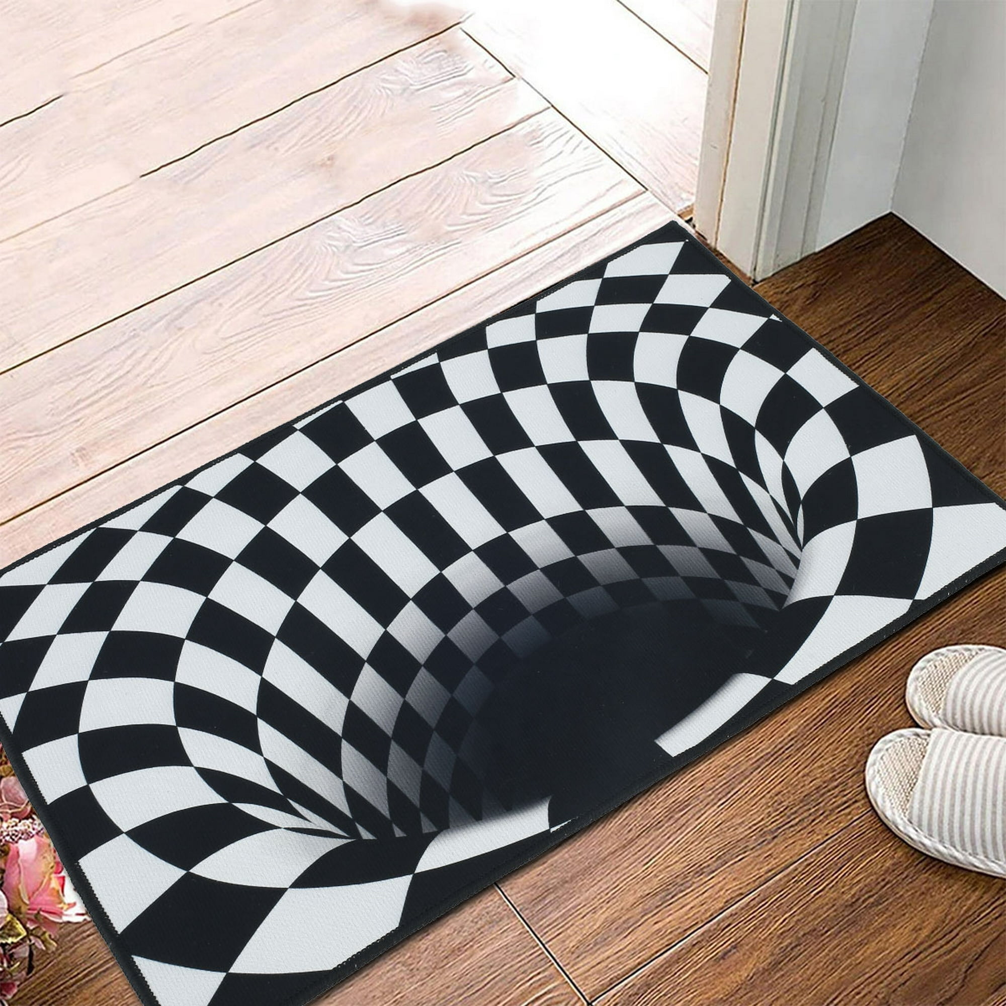 Muyoka Alfombra de suelo MTFun, alfombra antideslizante de ilusión, alfombra  3D, alfombra de ilusión Visual, alfombrilla de suelo para cocina, pasillo,  decoración del hogar Muyoka Hogar