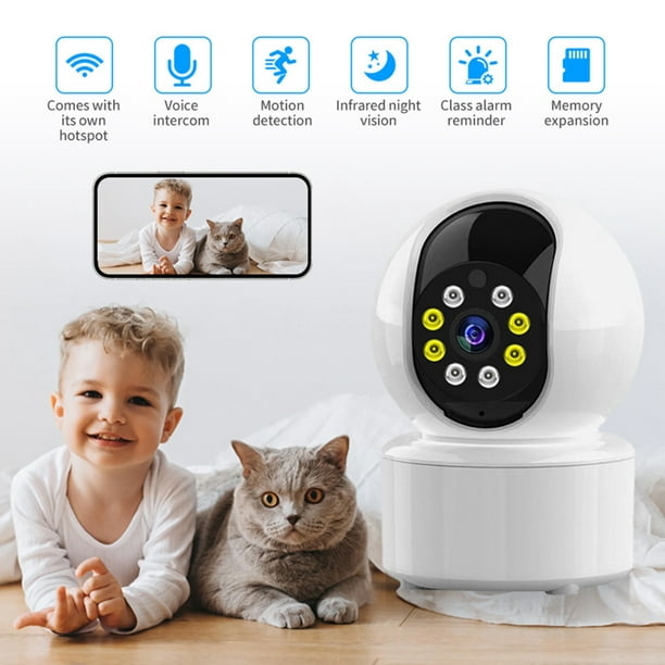 TP-Link TAPO - 1080P Cámara Vigilancia WiFi Interior,para Bebés y Mascotas,  Visión Nocturna, Detección de Movimiento, Audio Bidireccional