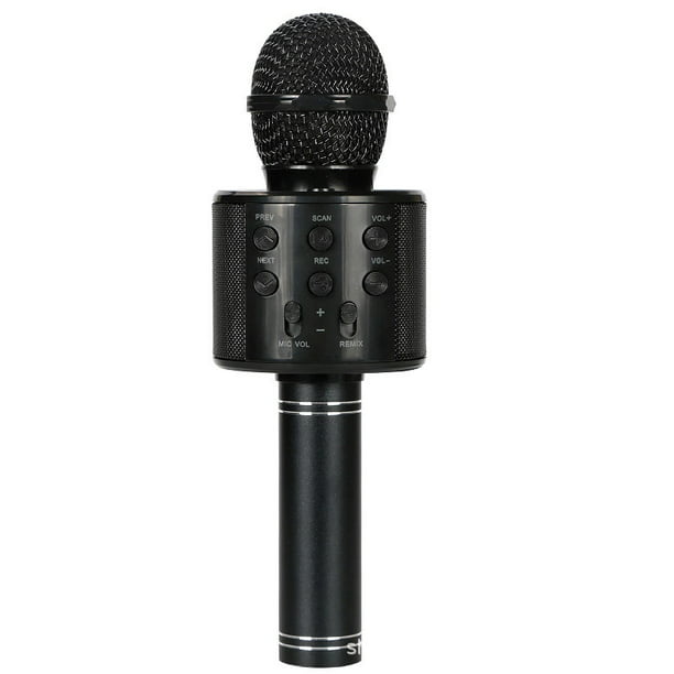Micrófono de Karaoke para Niña: 7 8 9 10 Años Niña Regalos, Niña Juguetes  Edad 3 4 5 6, Micrófono de canto inalámbrico Bluetooth con luz  LED, Cumpleaños para niña niño (negro) WD.WDQZL Hogar