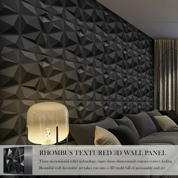 Paneles de pared texturizados, Diseño de rombos, Paneles de pared 3D  decorativos para yeacher Placas de pared