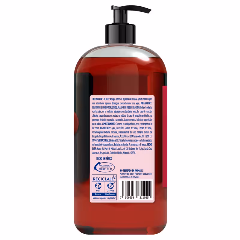 thumbnail image 3 of Jabón Líquido Equate cereza 1200ml, 3 of 4