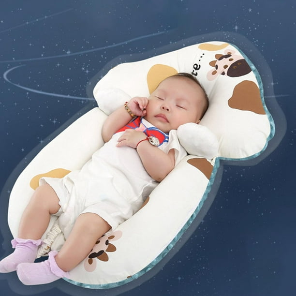 Almohada de lactancia para bebé con funda extraíble Soporte para bebés Cojín  de cinturo de alimentación lavable Cojín de dormir suave para , estrellas  blancas Yotijar almohada de lactancia