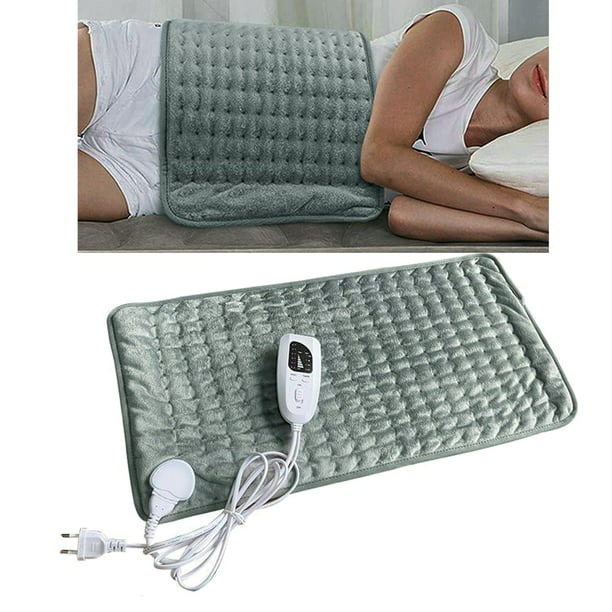 SY - Almohadilla térmica eléctrica para el hogar y al aire libre para  aliviar el dolor de espalda, 6 calefacción, 6 ajustes de temporizador,  tamaño XL