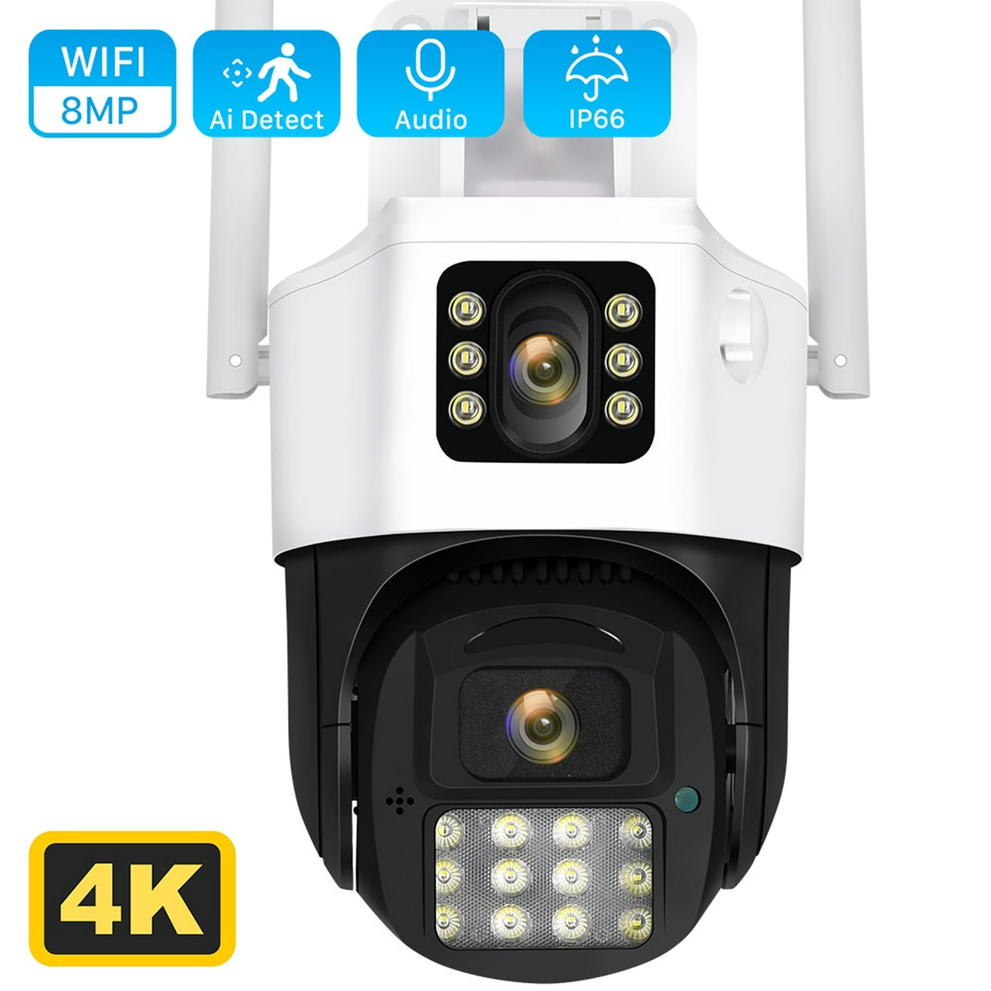 8MP 4G WIFI mini cámara de red CCTV batería PIR recargable cámara