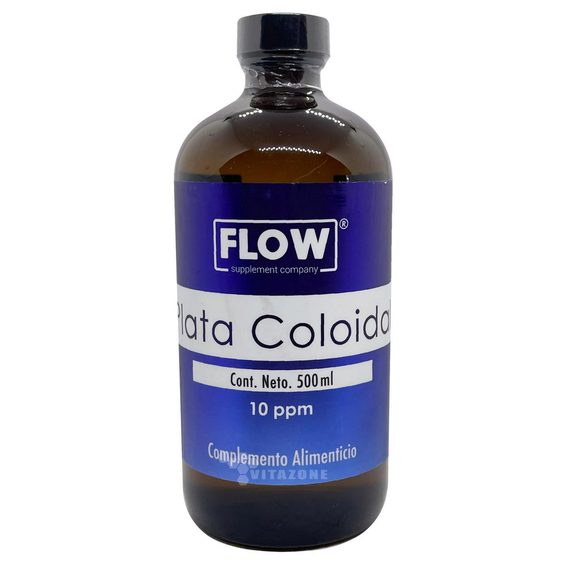 Plata Coloidal 10 ppm 500 ml Flow FLOW FLOWPLATACOLOIDAL
