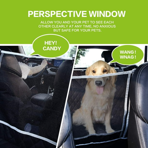 Funda protectora para asiento trasero de perro, Universal, impermeable, a  prueba de arañazos, antide yeacher Cubierta de asiento de coche