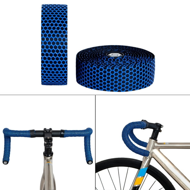 Cinta De Manillar Bicicleta 1 par de correas para manillar de bicicleta de  carretera, cinta adhesiva para manillar de bicicleta (azul) Ndcxsfigh