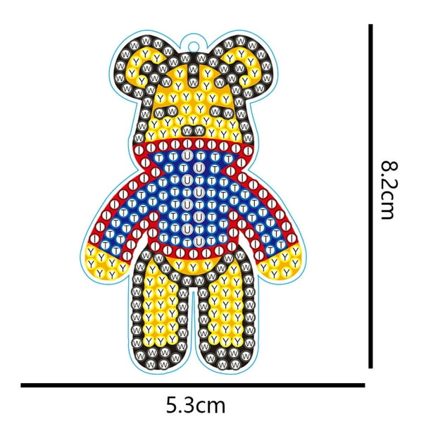 Cuadros Decorativos Mosaico de diamantes oso llavero DIY