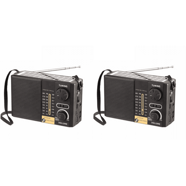 AM FM SW Radio de emergencia solar compatible con Bluetooth con ...