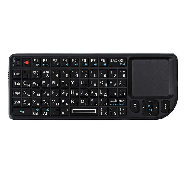 Teclado inalámbrico Ordenador portátil Inalámbrico 3 en 1 Mini teclado  Touchpad Mouse, Ruso, Colorid seitruly EL000310-04B