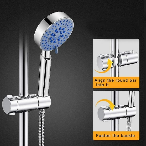 Soporte giratorio para cabezal de ducha, base de fijación, soporte de  cabezal de ducha, soporte de ducha ajustable para montaje en la pared