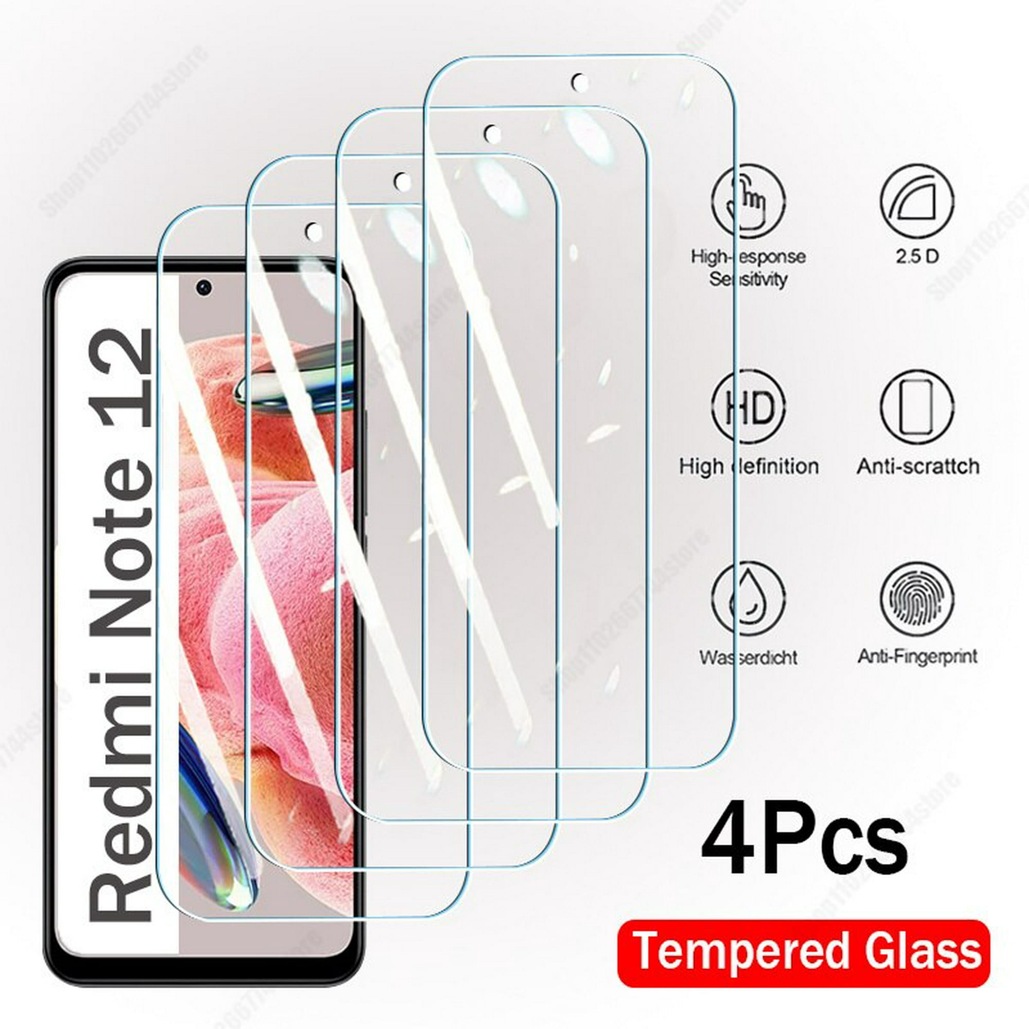 Protector Cristal Templado compatible con Xiaomi Redmi Note 12 Pro 4G Vidrio