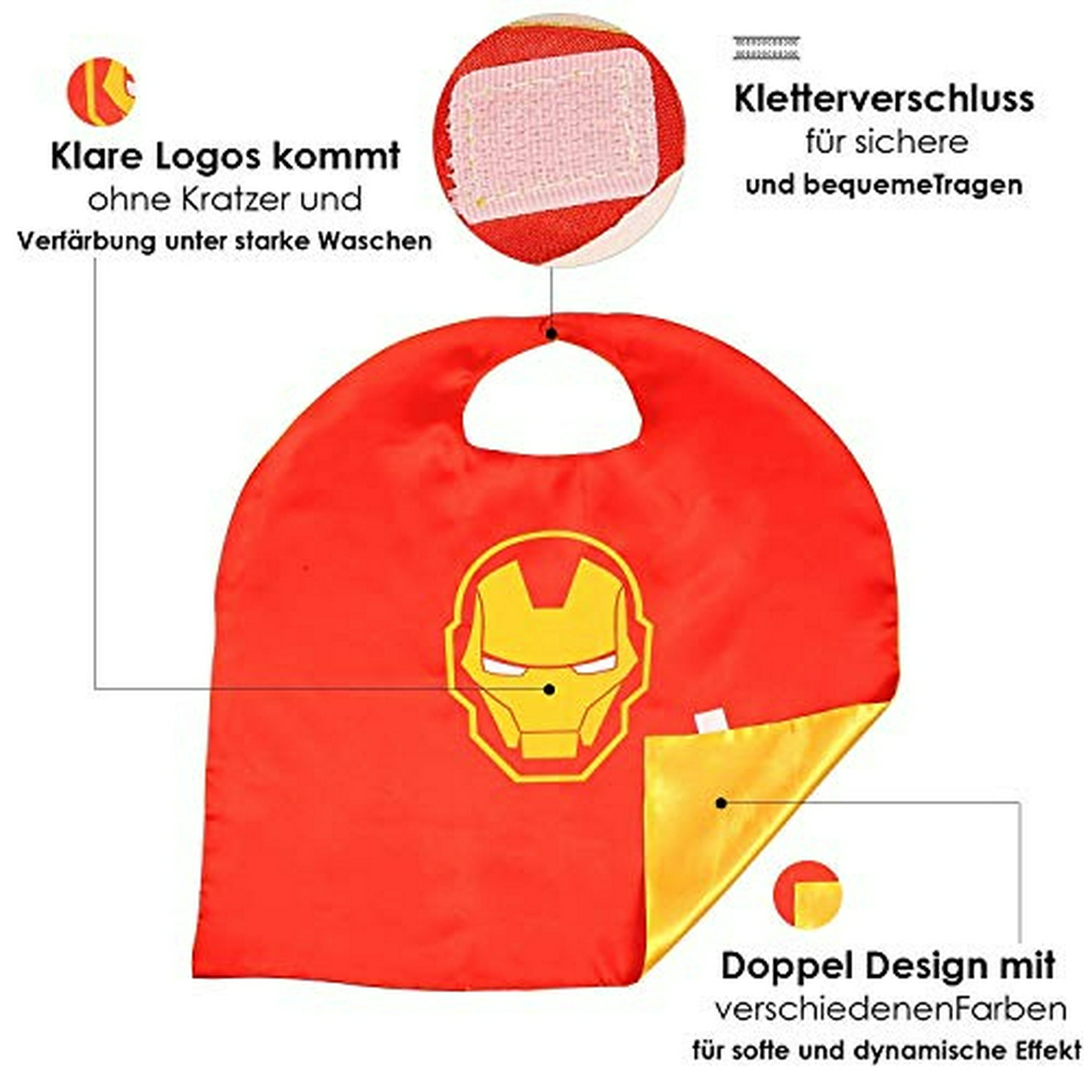 Capas de superhéroes Aodai para niños, disfraces y disfraces de