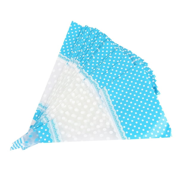 Bolsas de celofán transparente azul para golosinas, bolsa de plástico para  celofán, bolsa de plástico de 6 x 9 pulgadas, paquete de 50