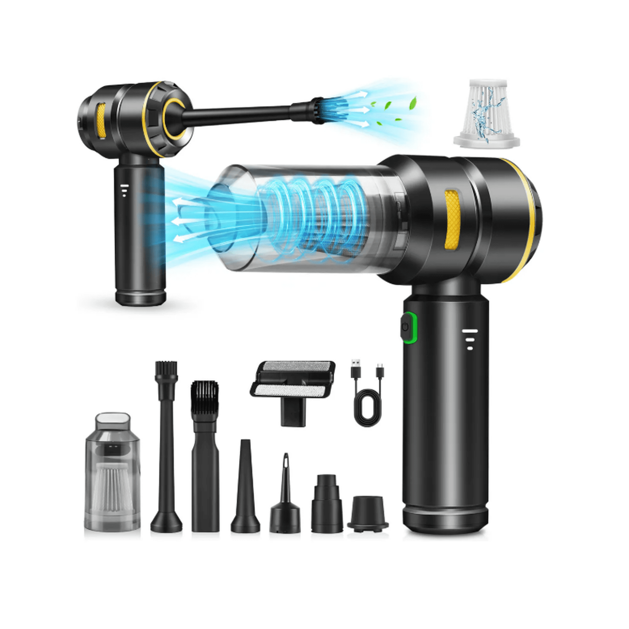 Mini aspiradora inalambrica aire soplador 120000rpm juemel