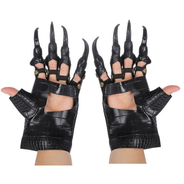 Disfraz de Cosplay, guantes góticos negros con uñas largas, guantes con  garras, accesorios aterradores para fiestas, guantes para juegos de  disfraces – Los mejores productos en la tienda online Joom Geek