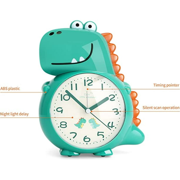 Reloj Despertador Infantil 11cm Aprendizaje Del Tiempo Pilas