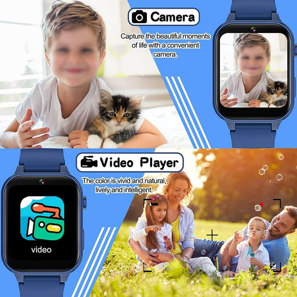 Reloj inteligente para niños 26 juegos: cámara HD y reproductor de
