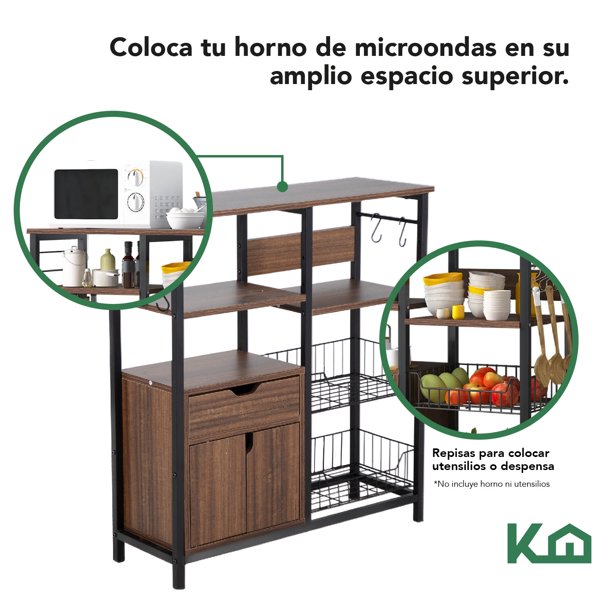 Estante Organizador Multiusos para Encimera 19.5x15.5x19.5cm 7house