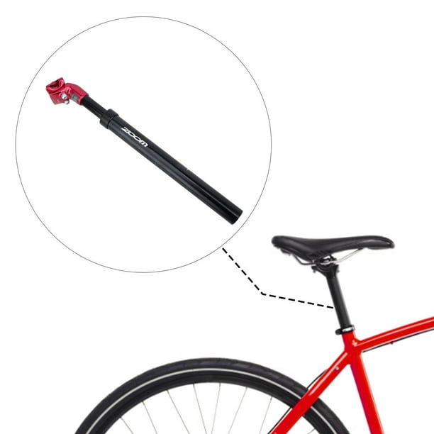 Tija de sillín de bicicleta MTB ligera, tija de sillín, amortiguador de  bicicleta de carretera de montaña, poste de asiento de presión de aceite,  Cabeza Roja 27.2mm Macarena Tija de sillín de